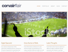 Tablet Screenshot of corvairflair.com